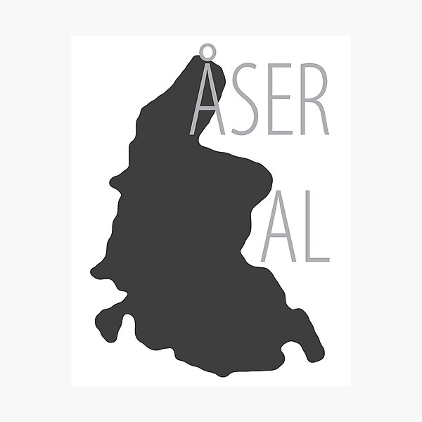 Mirra's mAps - Åseral Photographic Print