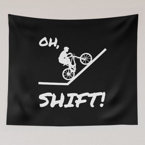 Item preview, Mountain Biker going uphill - Oh Shift! designed and sold by EstelleStar.