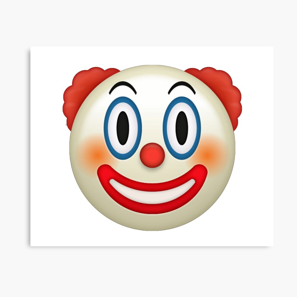 Emoji clown Framed Art Print by ghjura | Redbubble
