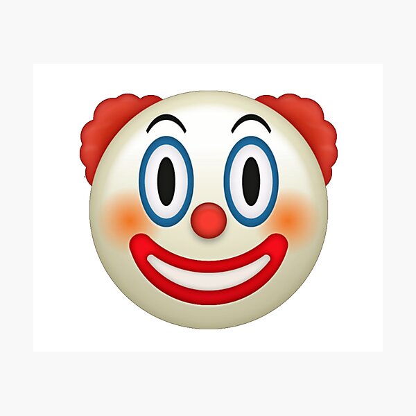 Emoji clown" Photographic Print by ghjura | Redbubble