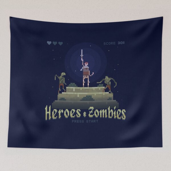 Item preview, Game Screen Pixel Art  , heroes and zombies designed and sold by FFelder.