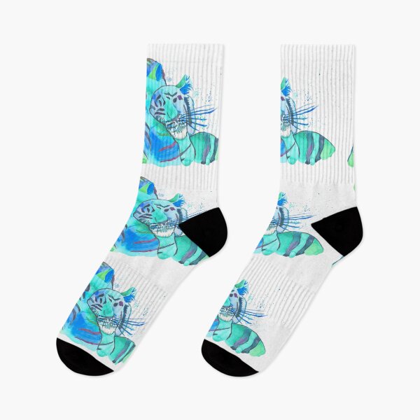Item preview, Cuddling Tigers - Tropical Turquoise designed and sold by Niina  Niskanen.