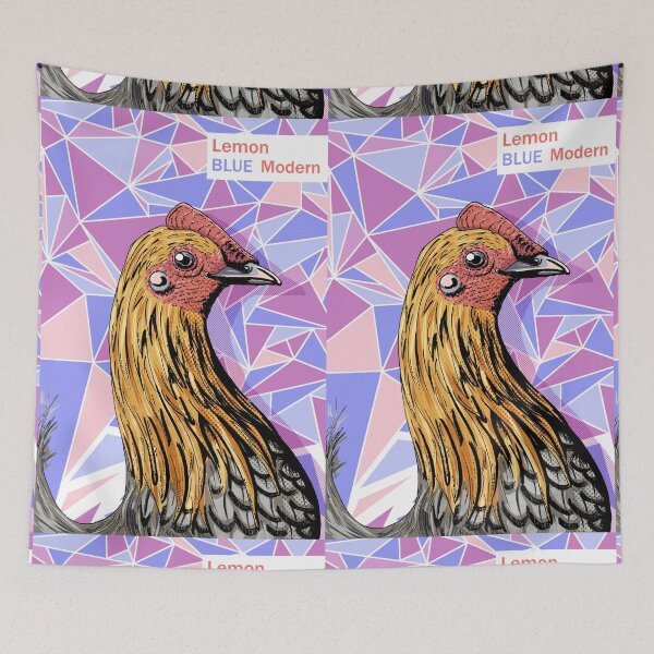 Item preview, Lemon blue bantam hen designed and sold by Elena Casiglio.