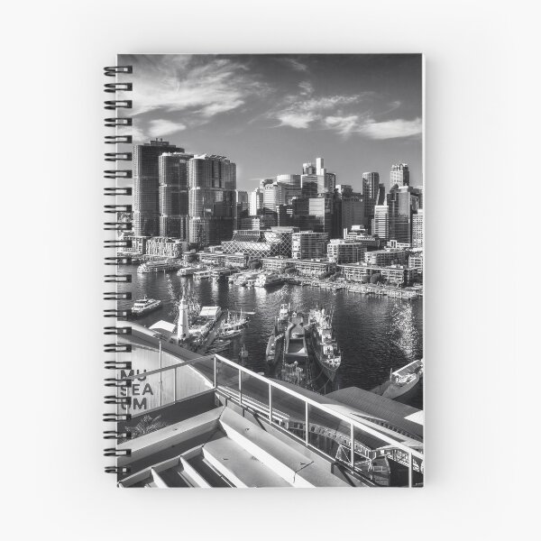 Item preview, Sydney City and Barangaroo View from Darling Harbour in Black and White designed and sold by Danielasphotos.