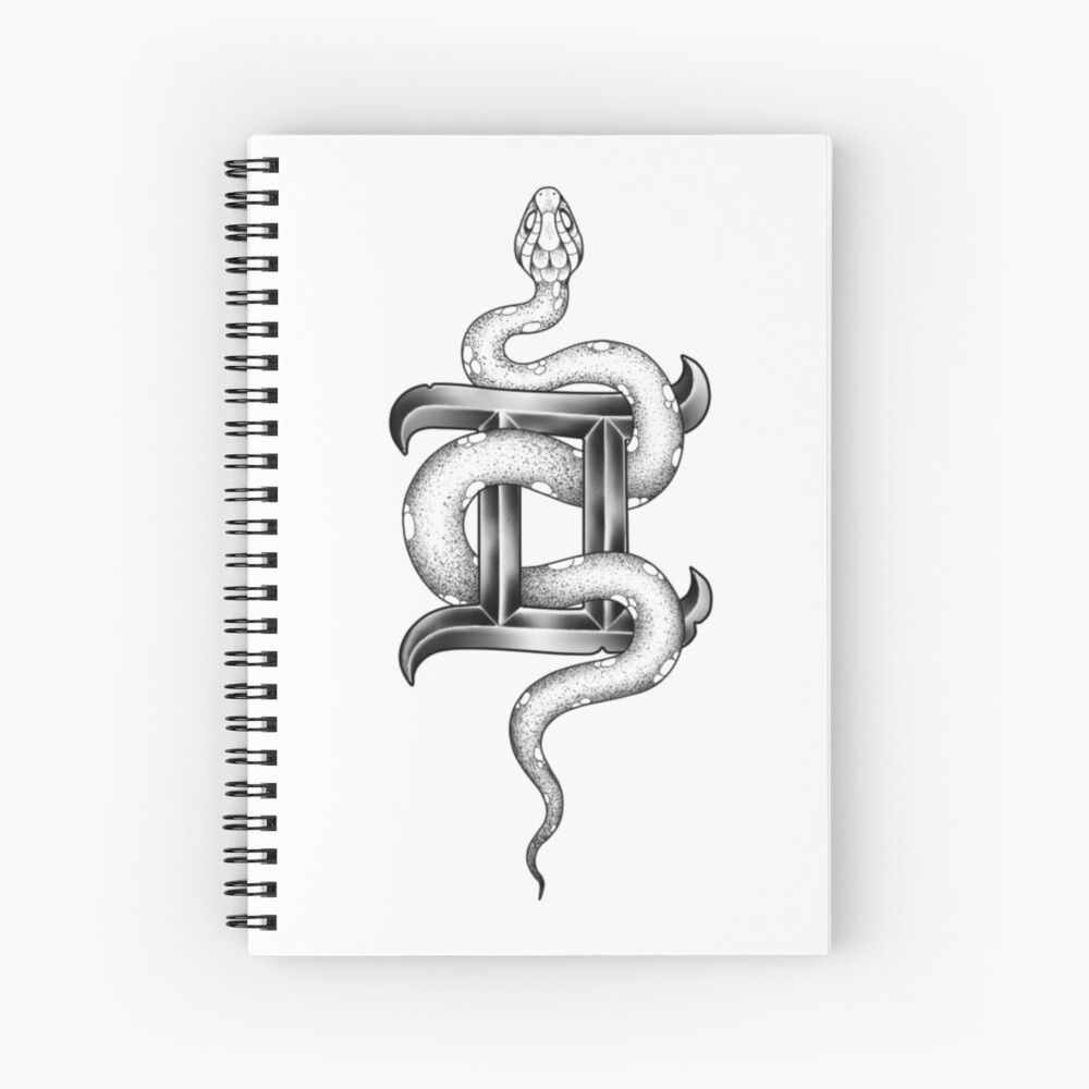 Gemini/Snake Tattoo | Gemini tattoo, Minimal tattoo design, Snake tattoo