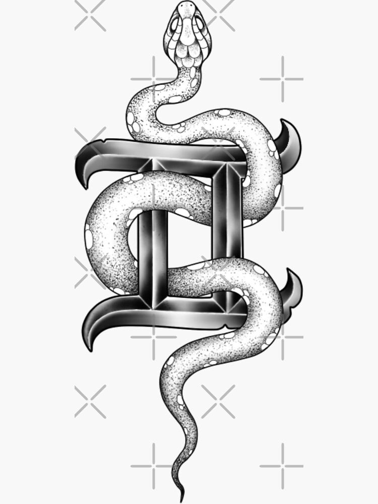 Dotwork Snake Temporary Tattoo - Set of 3 – Tatteco