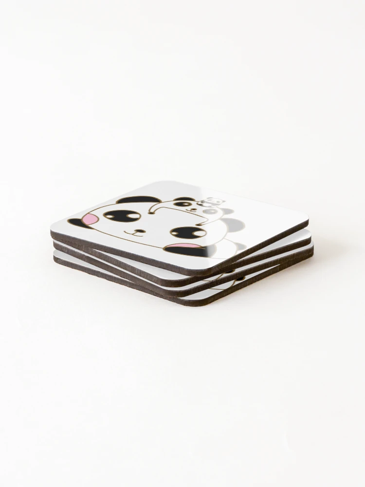Thumbnail 4 of 5, Coasters (Set of 4), PandaPandaaPandaaa! designed and sold by RealCuteShop.