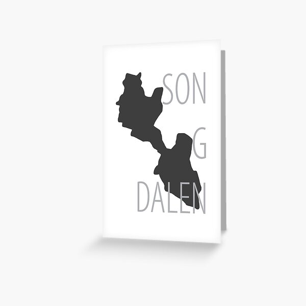 Mirra's mAps - Songdalen Greeting Card