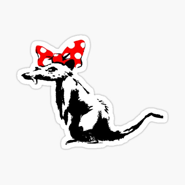 Banksy - Cute rat Sticker