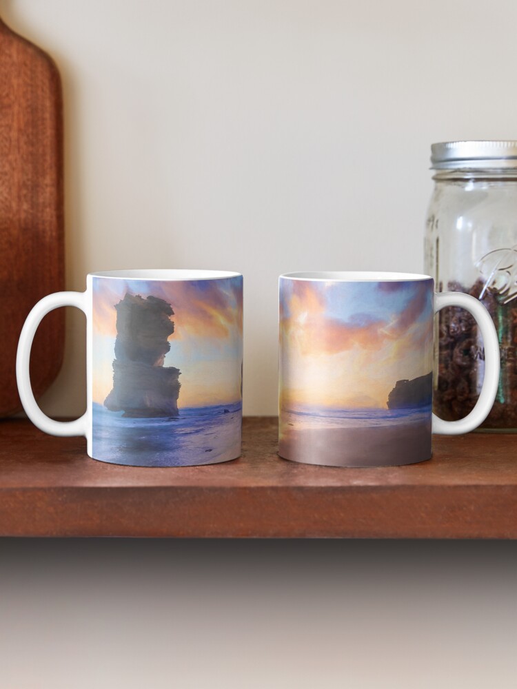 Alternate view of 12 Apostles with Marshmallow Skies (digital painting) Mug