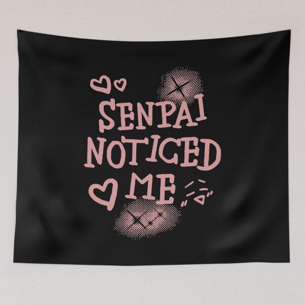 Item preview, Senpai Noticed Me Anime designed and sold by TenthFungi.