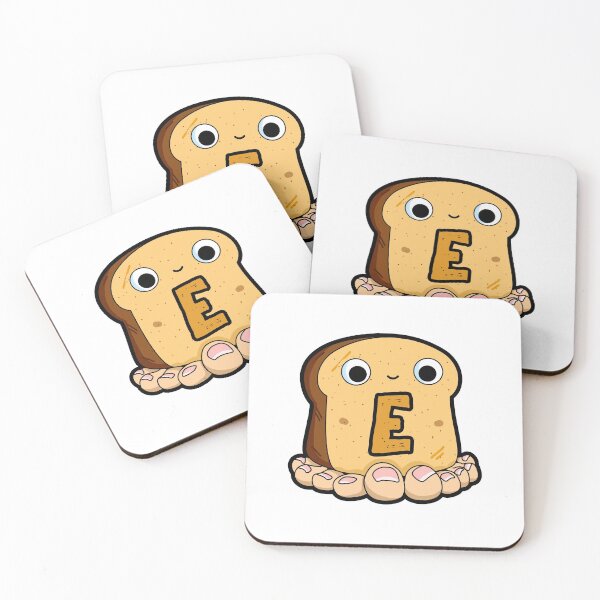Artikelvorschau, Alphabet-Buchstabe E, süßer Toast mit Zehen entworfen und verkauft von kidsmonogram.