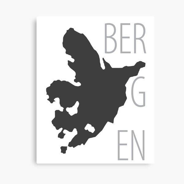 Mirra's mAps - Bergen Canvas Print