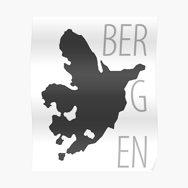 Mirra's mAps - Bergen Poster