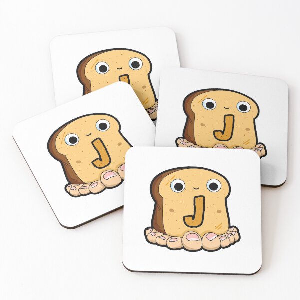 Artikelvorschau, Alphabet-Buchstabe J, süßer Toast mit Zehen entworfen und verkauft von kidsmonogram.