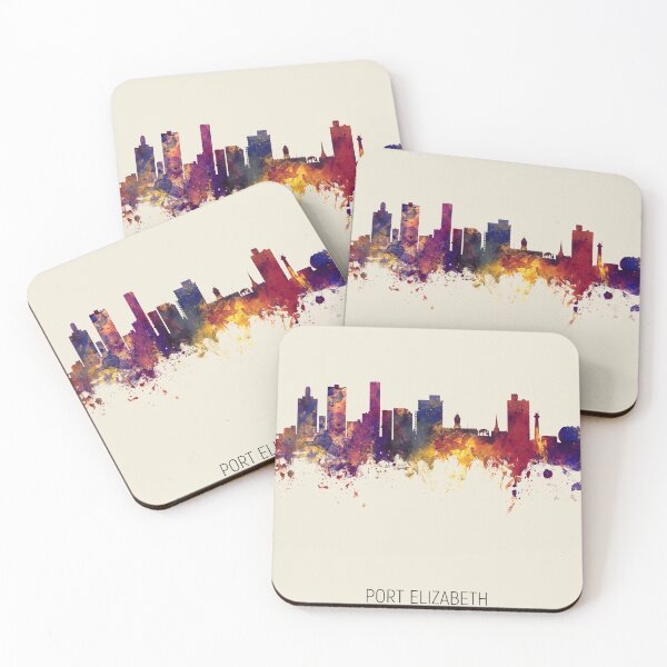 Item preview, Port Elizabeth South Africa Skyline designed and sold by ArtPrints.