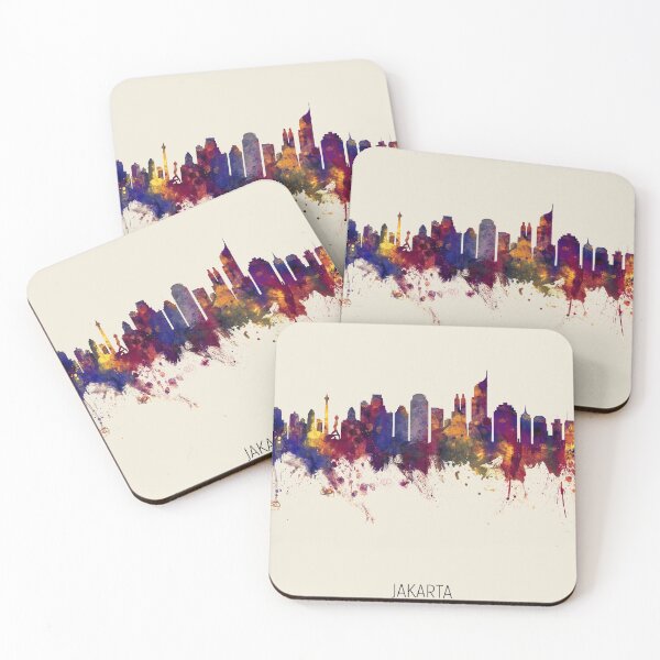Item preview, Jakarta Skyline Indonesia designed and sold by ArtPrints.