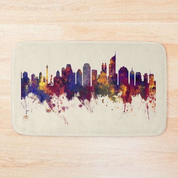Item preview, Jakarta Skyline Indonesia designed and sold by ArtPrints.
