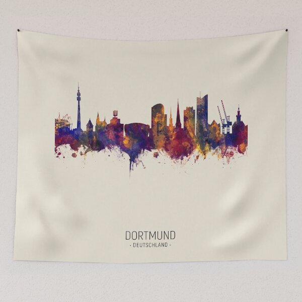 Item preview, Dortmund Germany Skyline designed and sold by ArtPrints.
