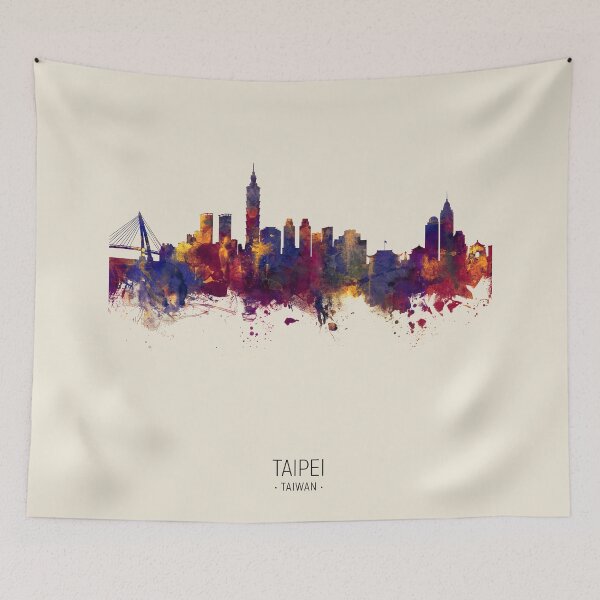 Item preview, Taipei Taiwan Skyline designed and sold by ArtPrints.