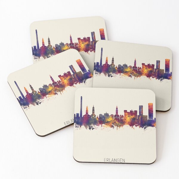 Item preview, Erlangen Germany Skyline designed and sold by ArtPrints.
