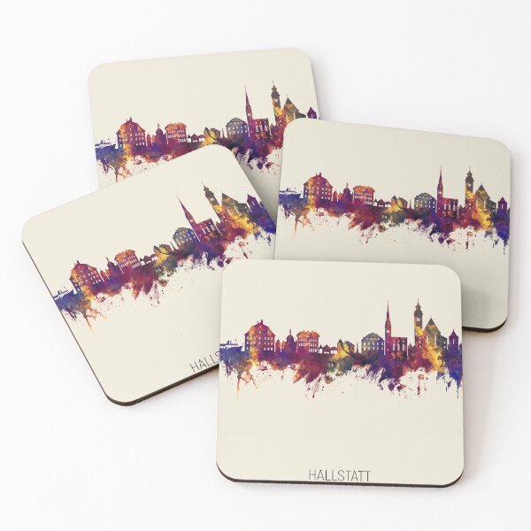Item preview, Hallstatt Austria Skyline designed and sold by ArtPrints.
