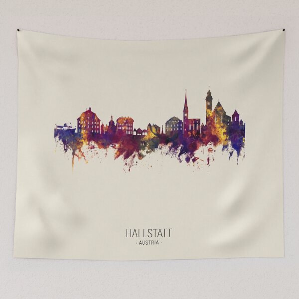 Item preview, Hallstatt Austria Skyline designed and sold by ArtPrints.