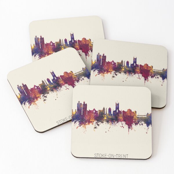 Item preview, Stoke-on-Trent England Skyline designed and sold by ArtPrints.