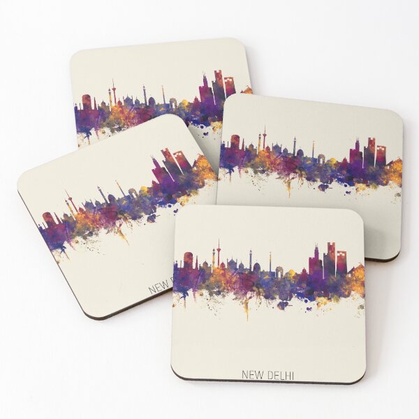 Item preview, New Delhi India Skyline designed and sold by ArtPrints.