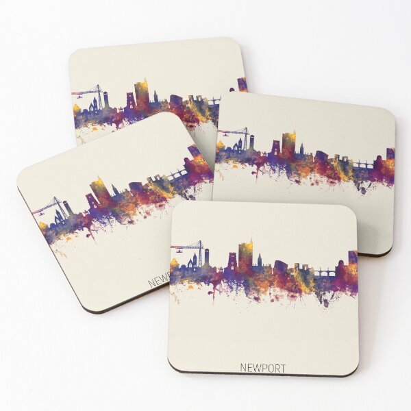 Item preview, Newport Wales Skyline designed and sold by ArtPrints.