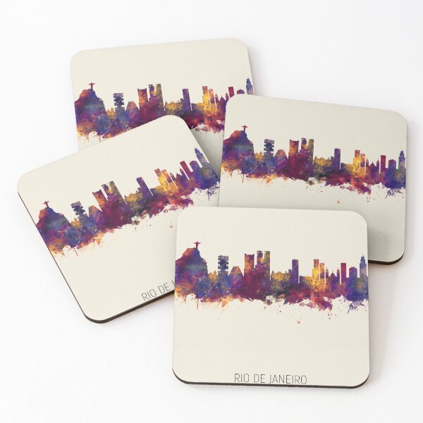 Item preview, Rio de Janeiro Brazil Skyline designed and sold by ArtPrints.