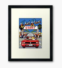 outrun 90s Framed Print
