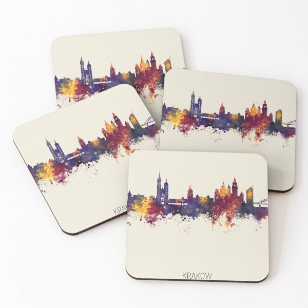 Item preview, Krakow Poland Skyline designed and sold by ArtPrints.