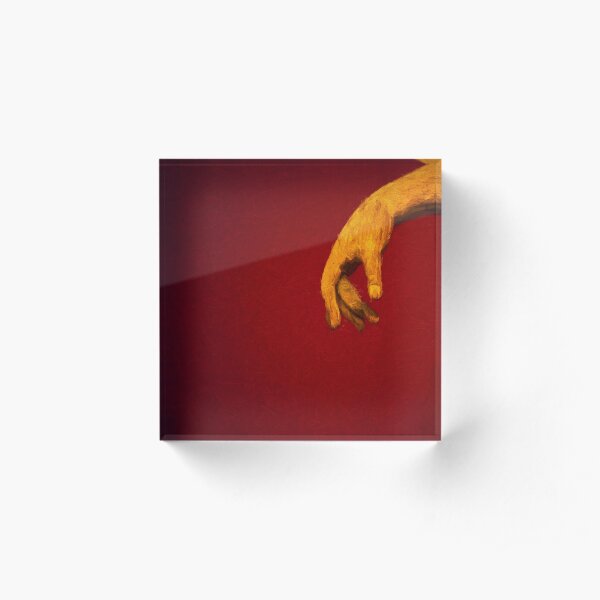 The Hand (digital painting) Acrylic Block