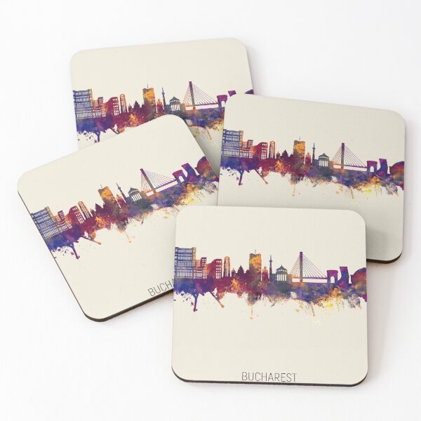 Item preview, Bucharest Romania Skyline designed and sold by ArtPrints.