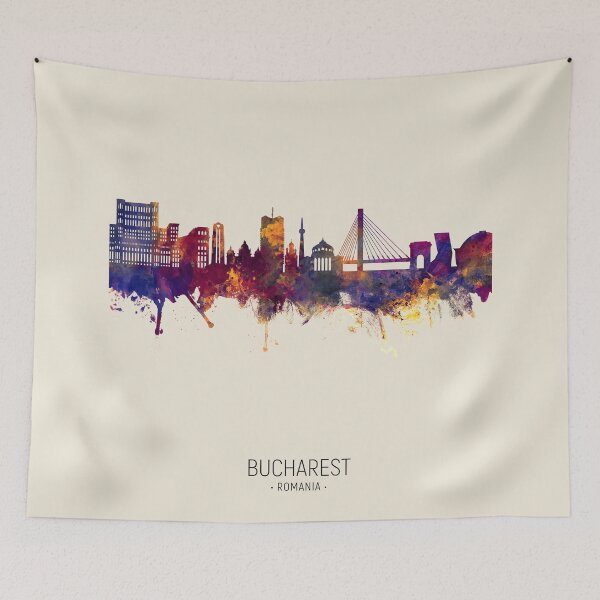 Item preview, Bucharest Romania Skyline designed and sold by ArtPrints.
