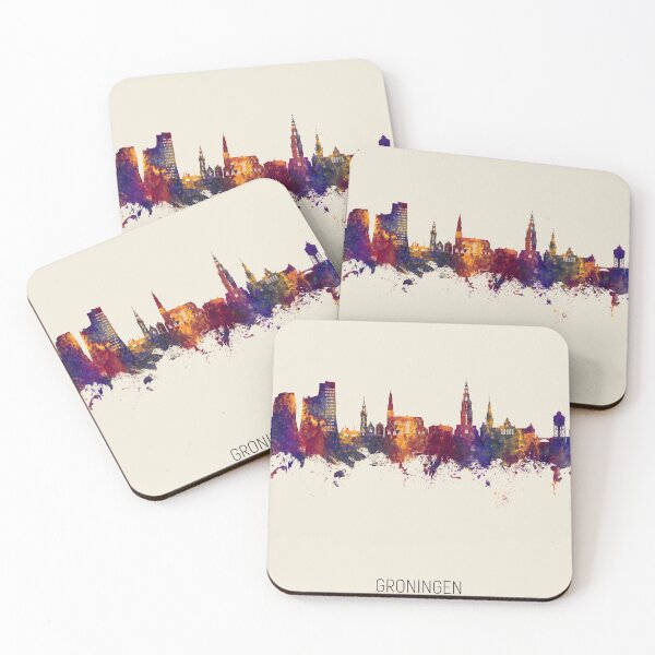 Item preview, Groningen The Netherlands Skyline designed and sold by ArtPrints.
