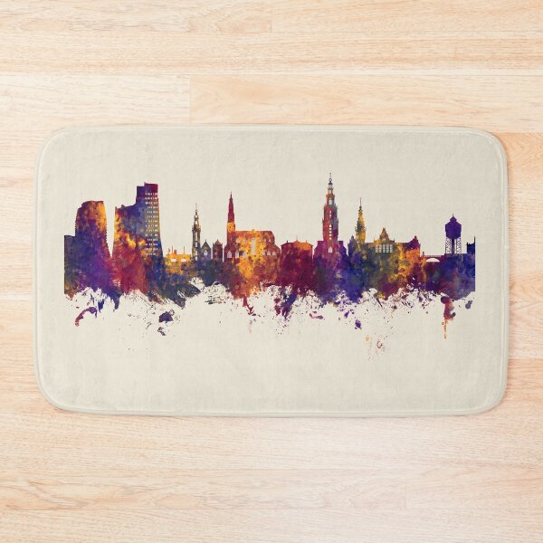 Item preview, Groningen The Netherlands Skyline designed and sold by ArtPrints.