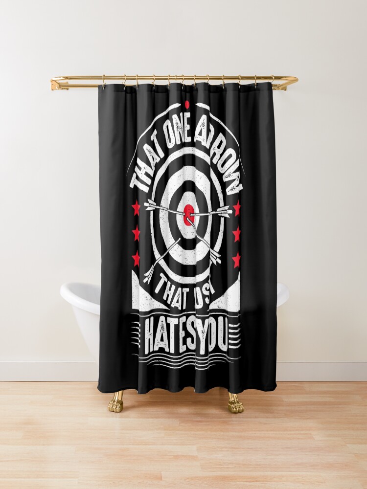 "Archery Archer Archers Bow Arrow Gift Present" Shower Curtain by Krautshirts Redbubble