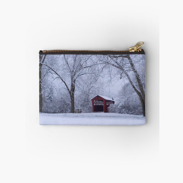 Item preview, Snow Adorns The John Burrows Covered Bridge designed and sold by Gene Walls.