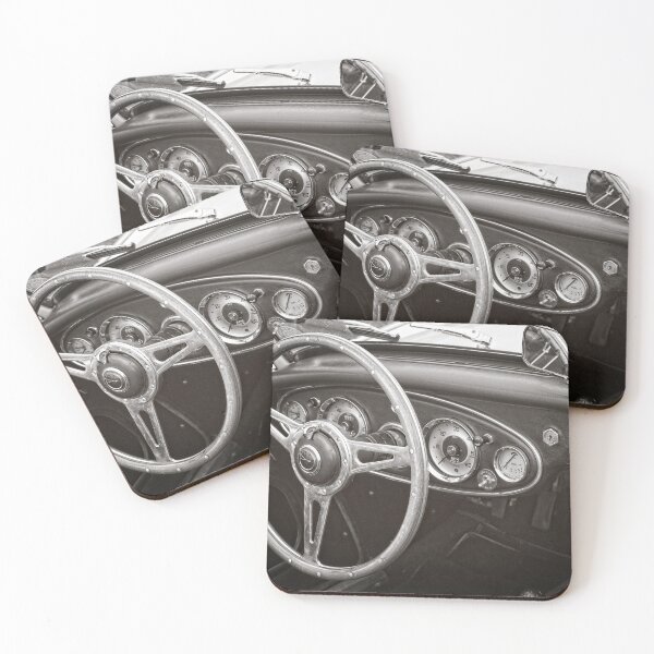 Austin Healey 3000 Classic Sports Car Interior Coasters (Set of 4)
