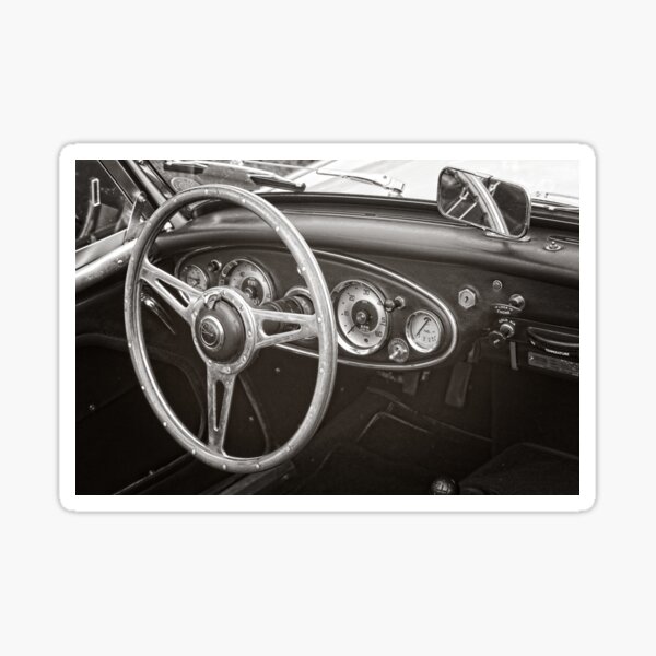 Austin Healey 3000 Classic Sports Car Interior Sticker