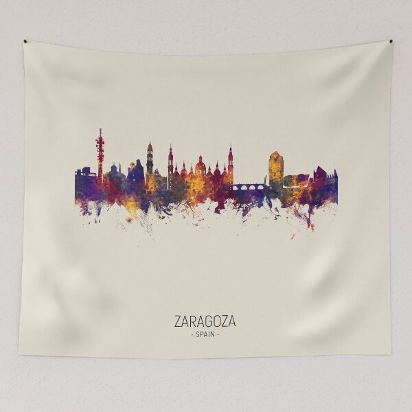 Item preview, Zaragoza Spain Skyline designed and sold by ArtPrints.