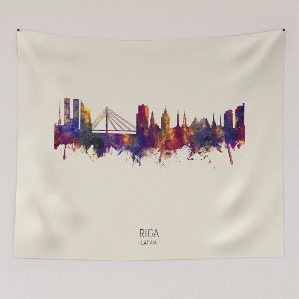 Item preview, Riga Latvia Skyline designed and sold by ArtPrints.