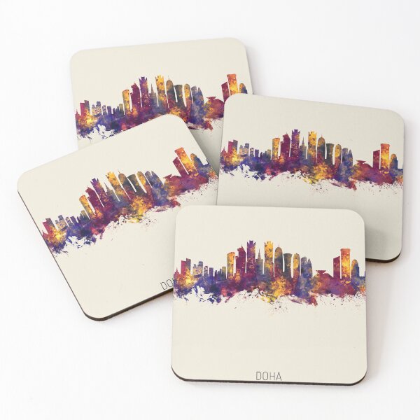 Item preview, Doha Qatar Skyline designed and sold by ArtPrints.