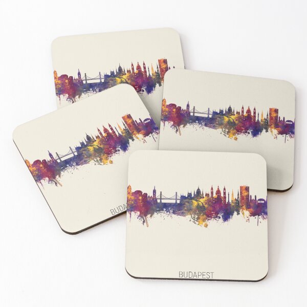 Item preview, Budapest Hungary Skyline designed and sold by ArtPrints.