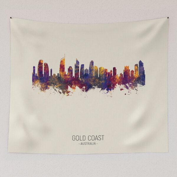 Item preview, Gold Coast Australia Skyline designed and sold by ArtPrints.
