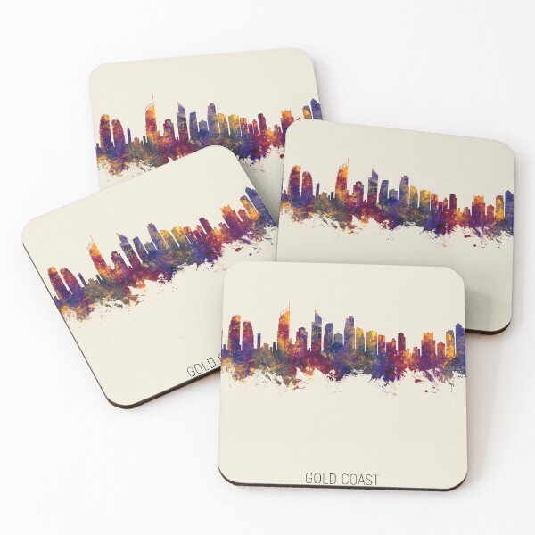 Item preview, Gold Coast Australia Skyline designed and sold by ArtPrints.