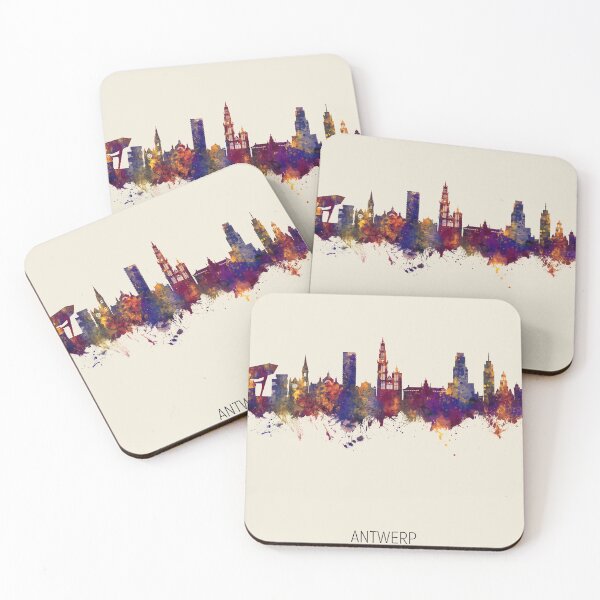 Item preview, Antwerp Belgium Skyline designed and sold by ArtPrints.