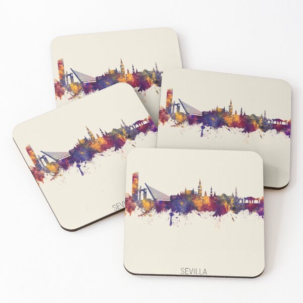 Artikelvorschau, Sevilla Spain Skyline entworfen und verkauft von ArtPrints.